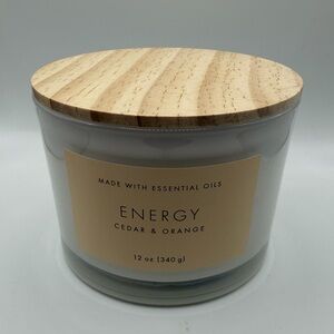 Threshold Cedar & Orange Candle with Wooden Lid